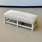 Postmodern Parsons Style Upholstered Bench