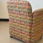 Vintage Postmodern Chiclet Style Arm Chairs