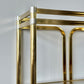 Vintage 80s Deco Style Brass Etagere