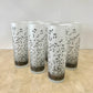 Vintage Albert Elovitz Frosted Musical Note Highball Glasses