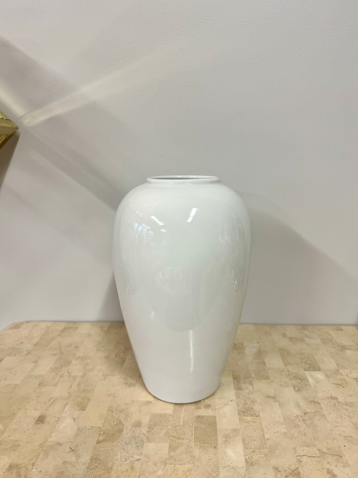 Vintage 1993 White Deco Style Royal Haeger Vase