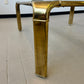 Vintage Brushed Brass & Glass Coffee Table by John Widdicomb