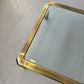 Vintage Brushed Brass & Glass Coffee Table by John Widdicomb