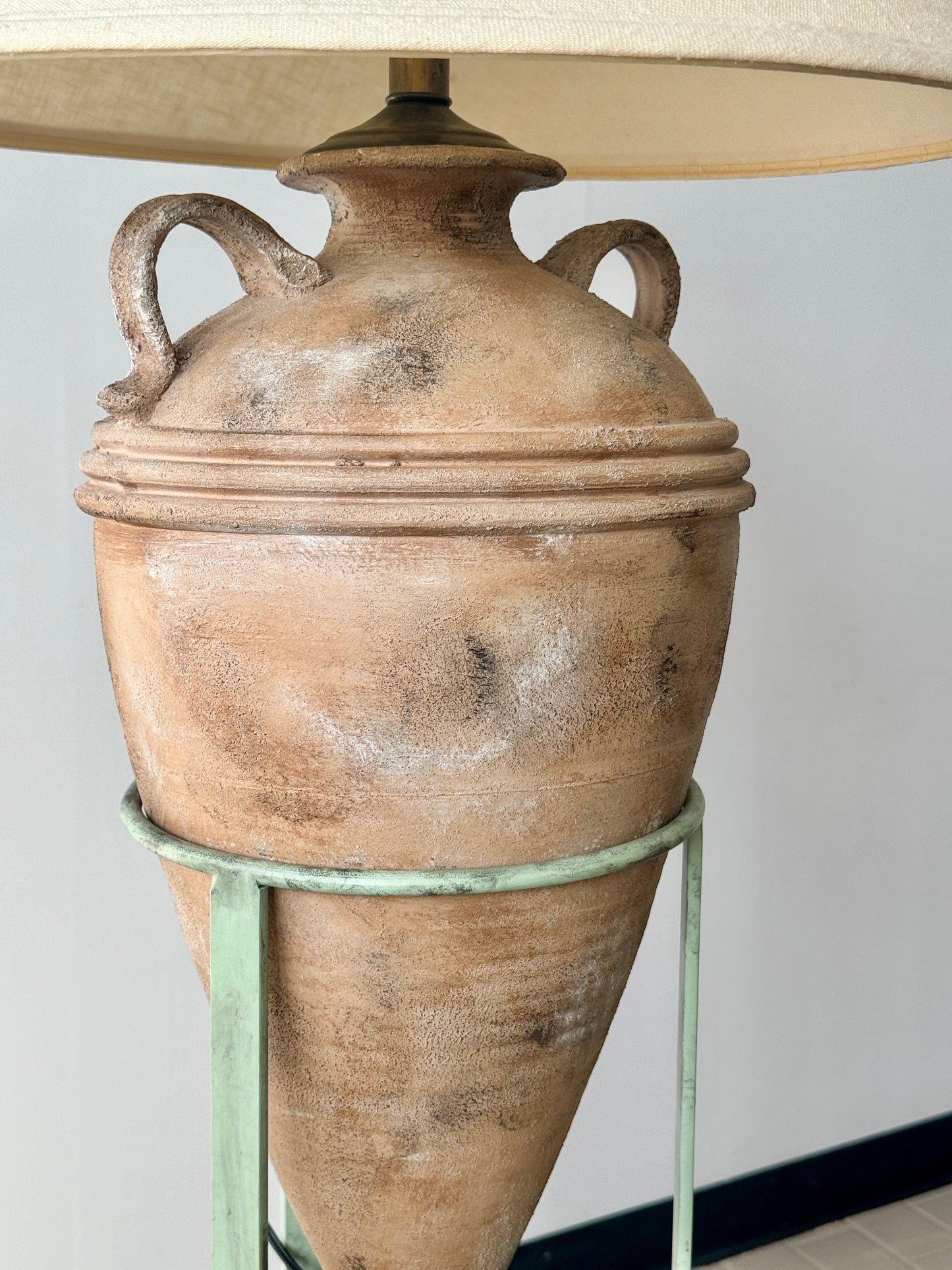 Postmodern Floating Ceramic Urn Lamp