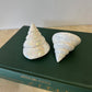 Vintage Ceramic Opalescent Seashell Salt & Pepper Shakers