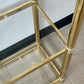 Vintage 80s Deco Style Brass Etagere