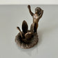 Vintage Lacquered Brass Monkey Candleholder