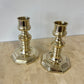 Vintage Chunky Brass Candlesticks