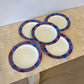 Set Five Vintage 1994 Memphis Style Majesticware “Twilight” Salad Plates