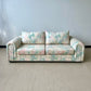 Vintage 1980s Deco Style Abstract Pastel Sofa