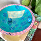 2004 Whimsical Handpainted Wooden Console Bowl