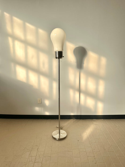 Vintage Pop Art Oversized Bulb Floor Lamp