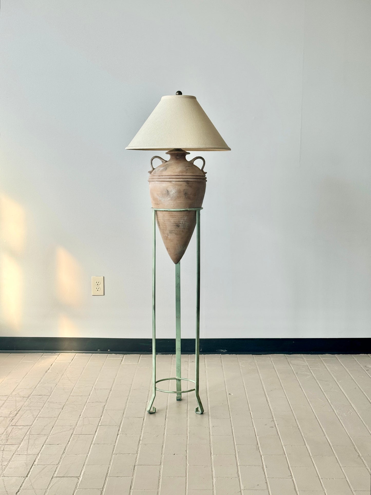 Postmodern Floating Ceramic Urn Lamp