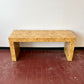 Vintage Parsons Style Burl Laminate Console Table