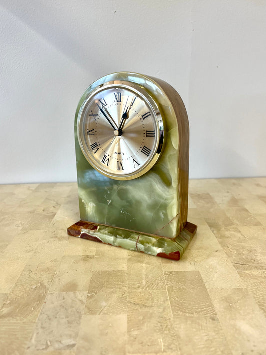 Vintage Onyx Desk Clock