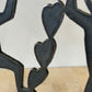 Vintage 1996 Ivan McLean Cut Steel Dancing Figures Candelabra
