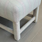 Postmodern Parsons Style Upholstered Bench