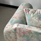 Vintage 1980s Deco Style Abstract Pastel Sofa