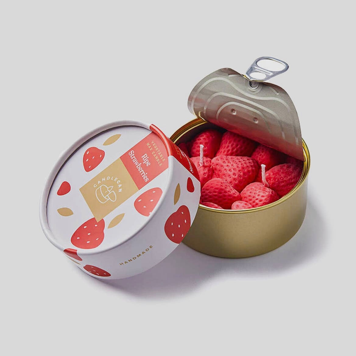 CandleCan Ripe Strawberries Tin Candle