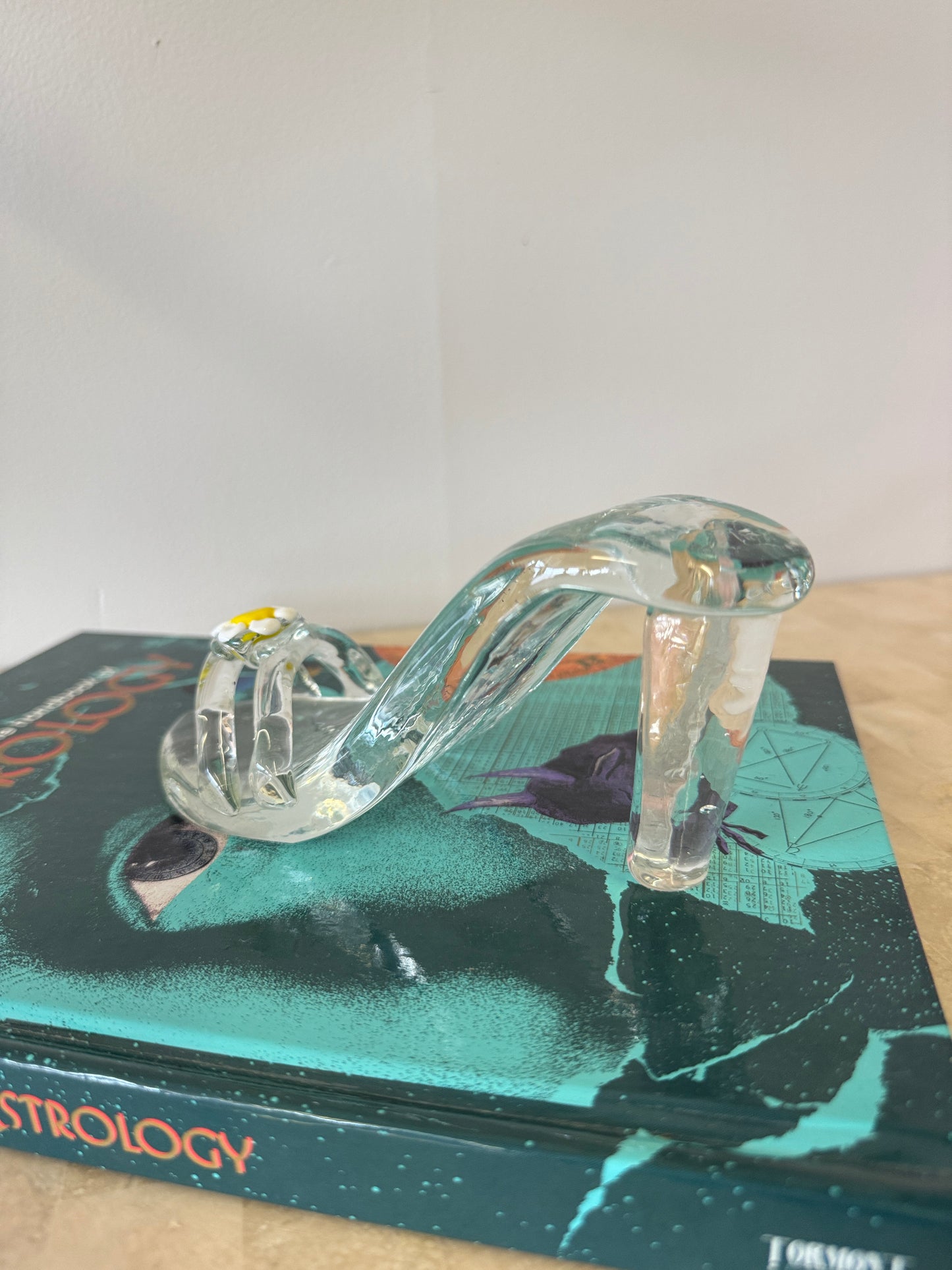 Vintage Art Glass High Heel Shoe