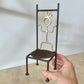 Postmodern Laurids Lonborg Style Iron Chair Candle Holder