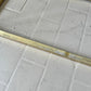 Vintage Diamond Brass and Glass Etagere