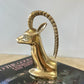 Vintage Brass Gazelle Bookend