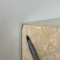 Postmodern Faux Marble Laminate & Brass Waterfall Highboy Dresser