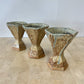 Vintage Studio Pottery Hexagon Goblets