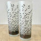 Vintage Albert Elovitz Frosted Musical Note Highball Glasses