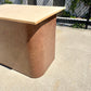 Postmodern Chocolate Brown Textured Laminate Dining Table