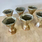 Vintage Studio Pottery Hexagon Goblets