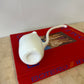 Vintage Westmoreland Milk Glass Punch Bowl Ladle