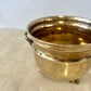 Vintage Footed Brass Planter