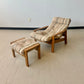 Mid-Century Modern Design Environment Adjustable Reclining Lounge Chair and Ottoman