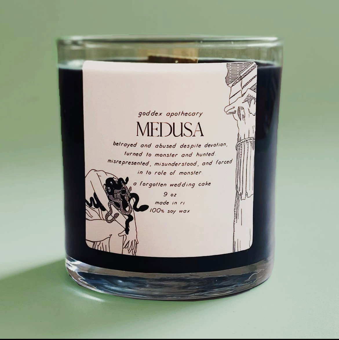 Goddex Medusa Vanilla, Cashmere & Smoke Soy Candle
