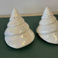 Vintage Ceramic Opalescent Seashell Salt & Pepper Shakers