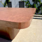 Postmodern Chocolate Brown Textured Laminate Dining Table