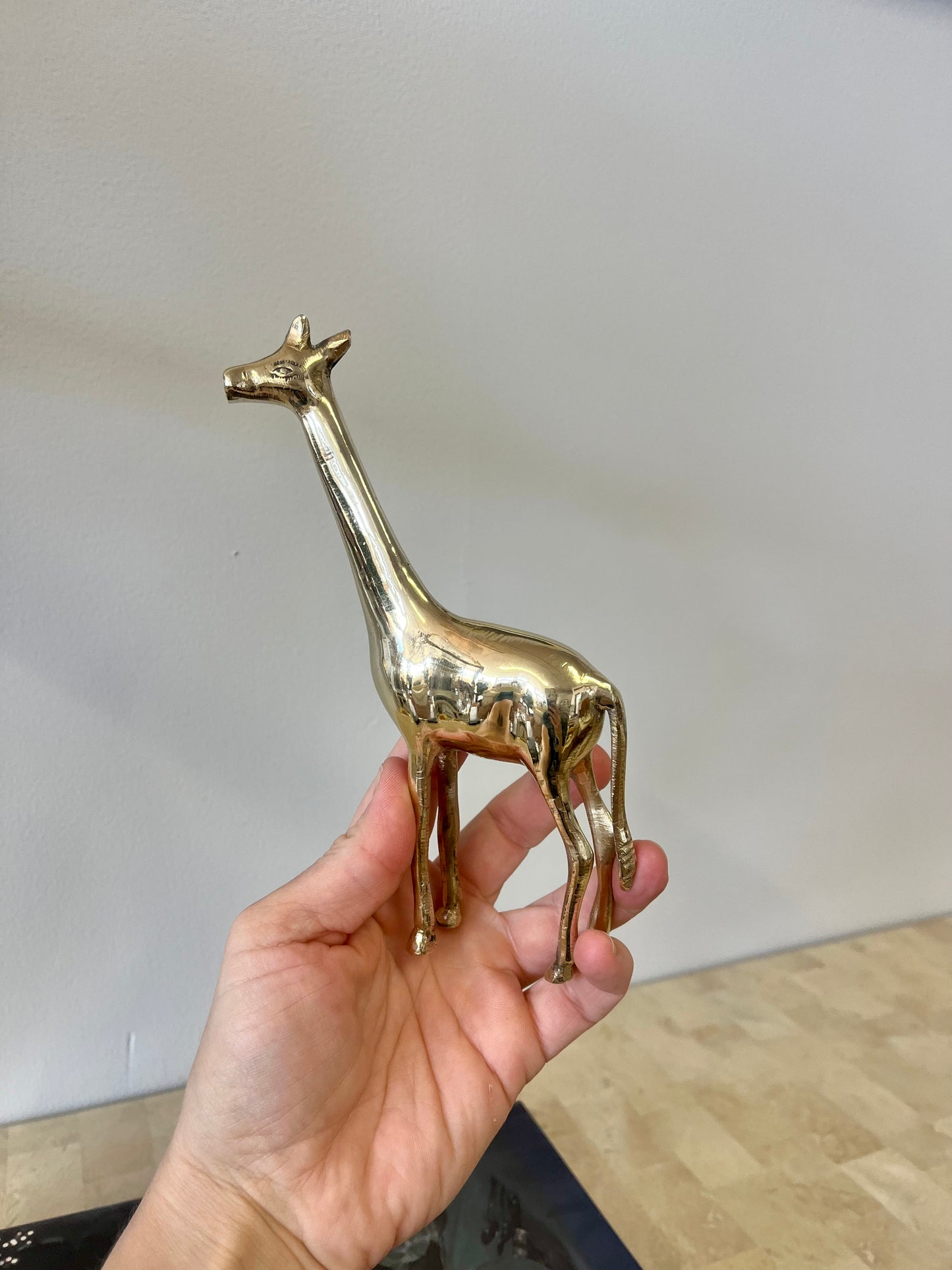 Vintage Brass Giraffe
