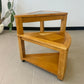 Vintage Triangular Tri-Level Swiveling End Tables