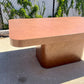 Postmodern Chocolate Brown Textured Laminate Dining Table