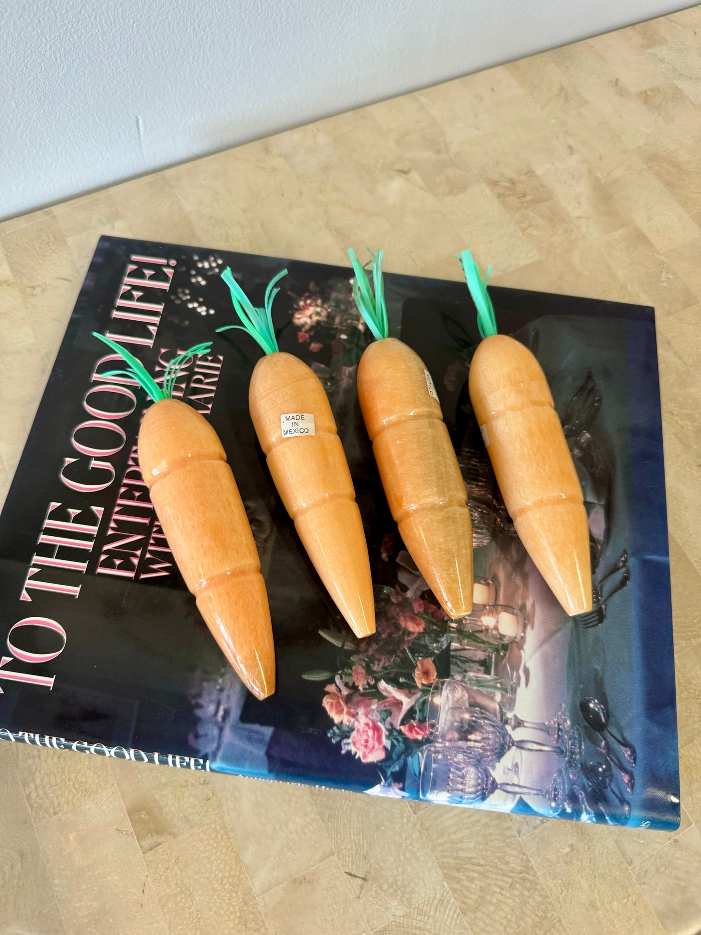 Vintage Alabaster Carrots
