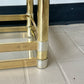 Vintage 80s Deco Style Brass Etagere