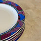 Set Five Vintage 1994 Memphis Style Majesticware “Twilight” Salad Plates