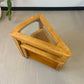 Vintage Triangular Tri-Level Swiveling End Tables