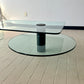 Postmodern Two-tiered Glass Waterfall Coffee Table