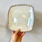 Southern Living “Villa Stoneware” Pearl Edged Salad Plates - S/4