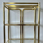 Vintage 80s Deco Style Brass Etagere