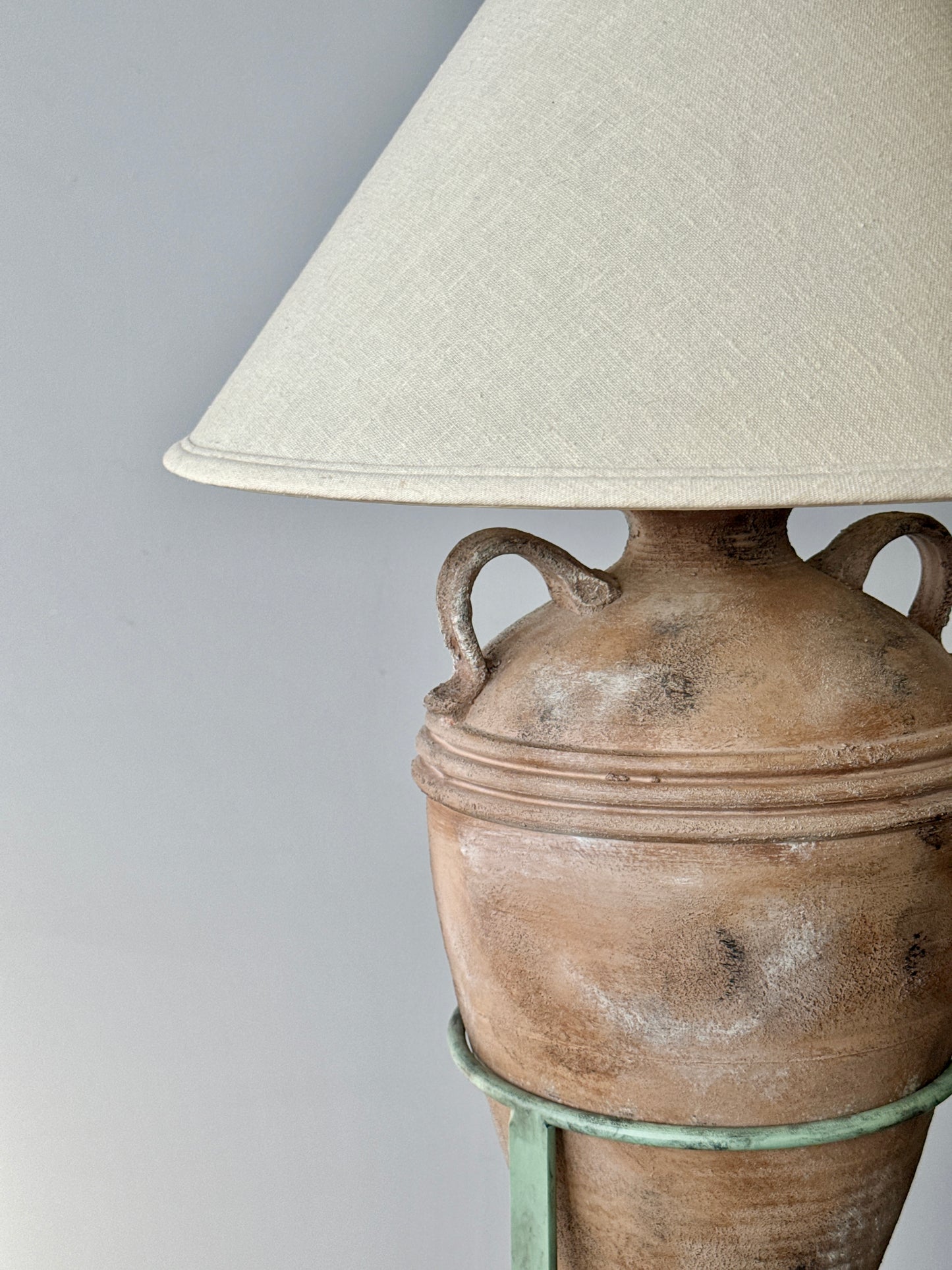 Postmodern Floating Ceramic Urn Lamp