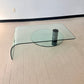 Postmodern Two-tiered Glass Waterfall Coffee Table